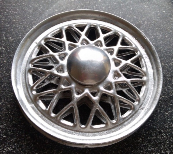 Tri-ang used laced  pedal car wheel